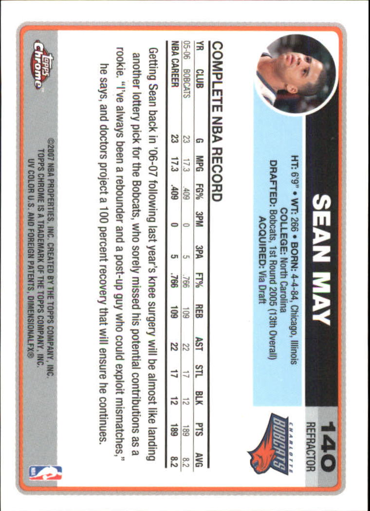 Tarjetas de inserción paralela ""Refractores"" de baloncesto cromadas Topps 2006-07 - Imagen 97 de 113
