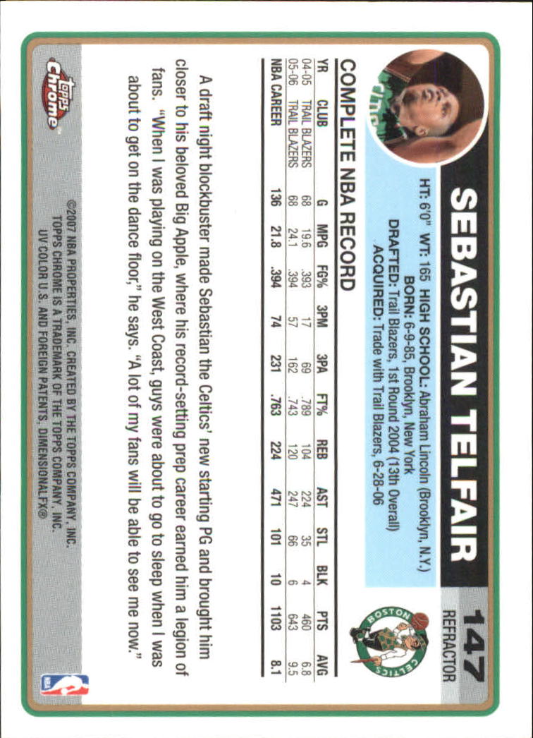 Tarjetas de inserción paralela ""Refractores"" de baloncesto cromadas Topps 2006-07 - Imagen 103 de 113
