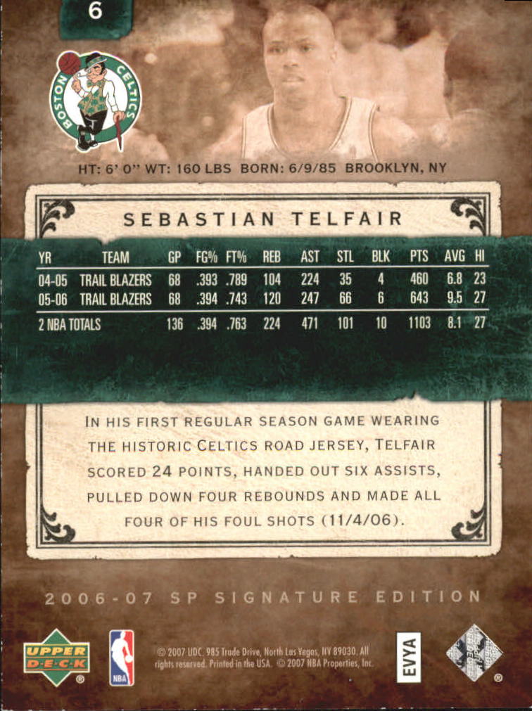 2006/2007 SP Signature Edition (Upper Deck) Basketball - Picture 5 of 51