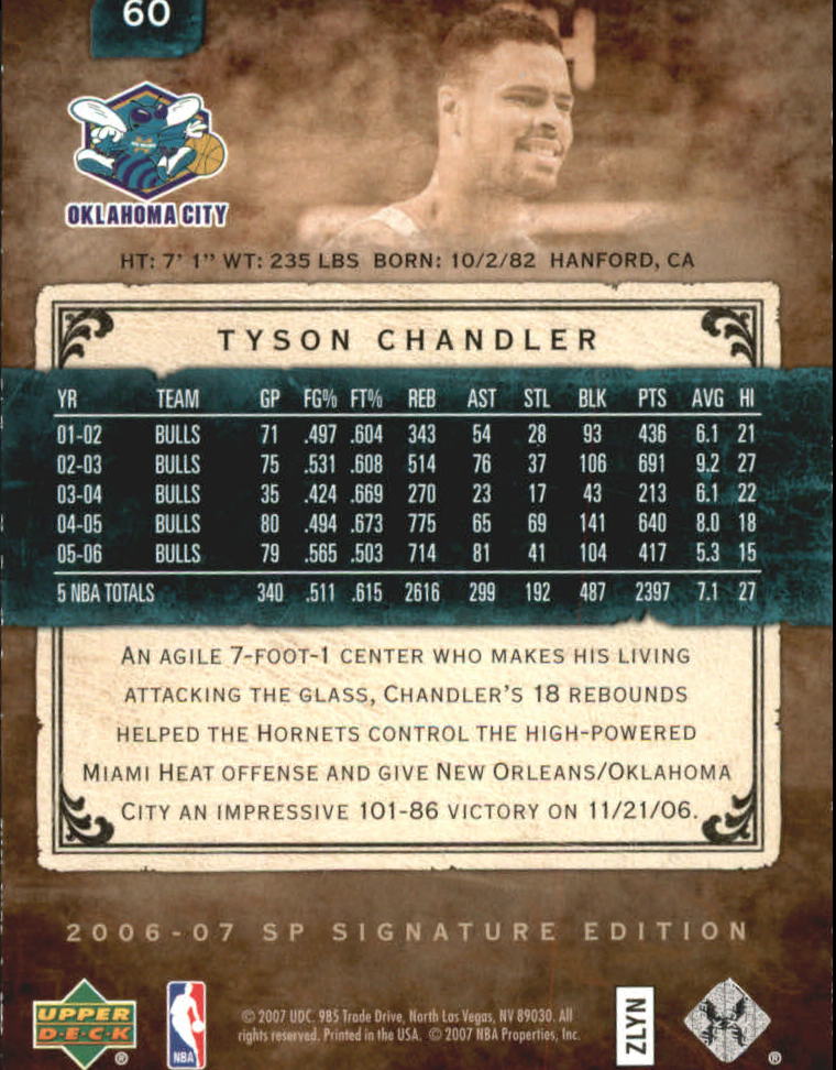 2006/2007 SP Signature Edition (Upper Deck) Basketball - Picture 27 of 51