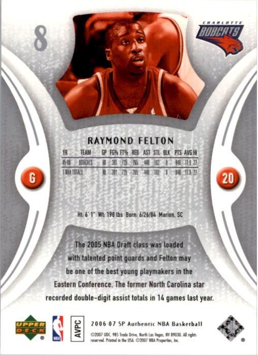 2006-07 SP Authentic Basketball Card Pick - Picture 17 of 195