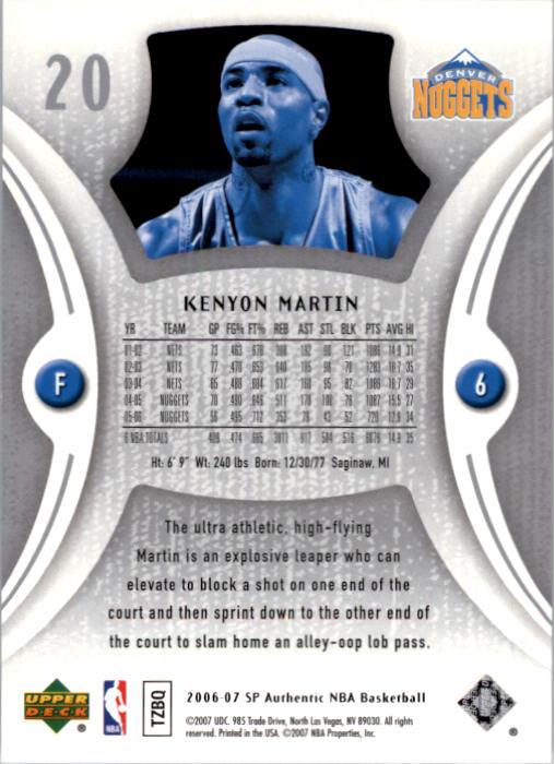 2006-07 SP Authentic Basketball Card Pick - Picture 41 of 195