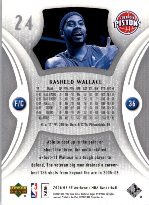 2006-07 SP Authentic Basketball Card Pick - Picture 49 of 195