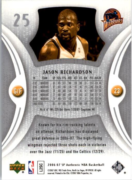 2006-07 SP Authentic Basketball Card Pick - Picture 51 of 195