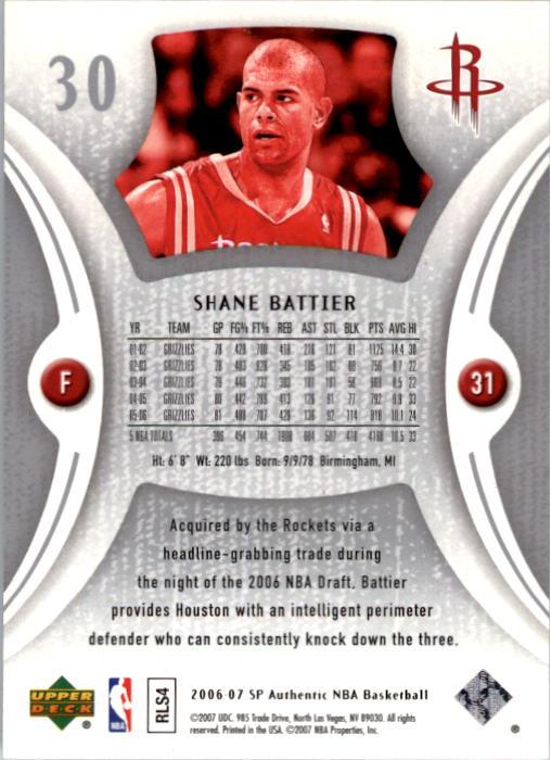 2006-07 SP Authentic Basketball Card Pick - Picture 61 of 195