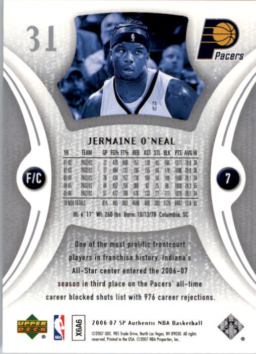 2006-07 SP Authentic Basketball Card Pick - Picture 63 of 195