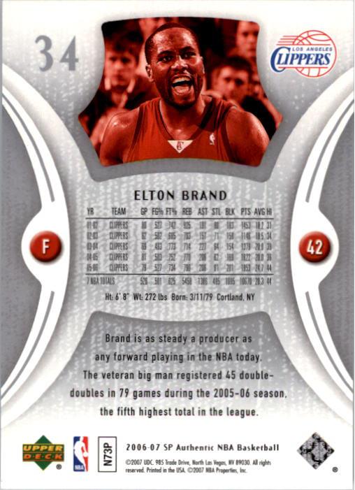 2006-07 SP Authentic Basketball Card Pick - Picture 69 of 195