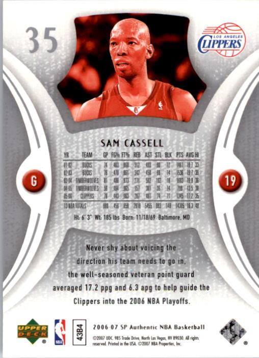 2006-07 SP Authentic Basketball Card Pick - Picture 71 of 195