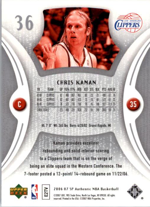 2006-07 SP Authentic Basketball Card Pick - Picture 73 of 195