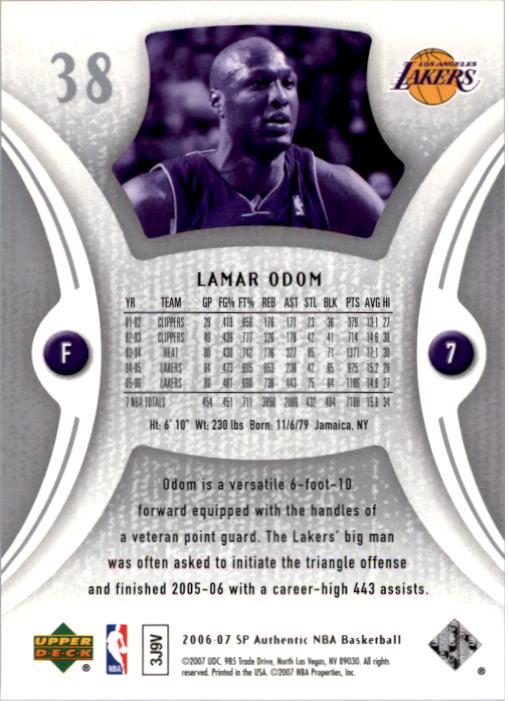 2006-07 SP Authentic Basketball Card Pick - Picture 77 of 195