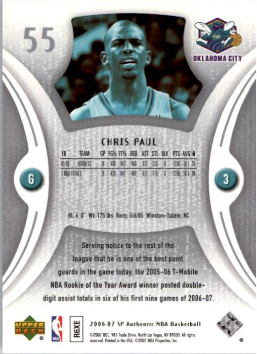2006-07 SP Authentic Basketball Card Pick - Picture 111 of 195
