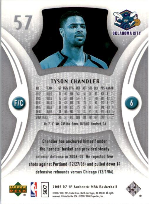 2006-07 SP Authentic Basketball Card Pick - Picture 115 of 195