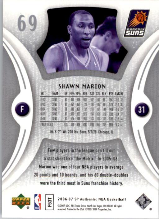 2006-07 SP Authentic Basketball Card Pick - Picture 139 of 195