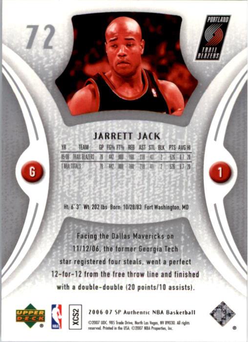 2006-07 SP Authentic Basketball Card Pick - Picture 145 of 195