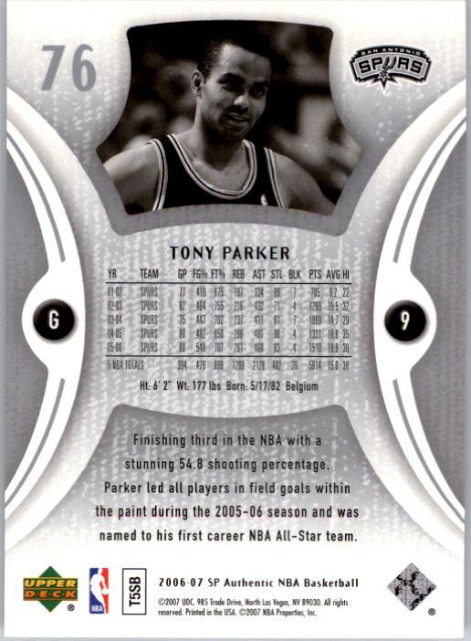 2006-07 SP Authentic Basketball Card Pick - Picture 153 of 195