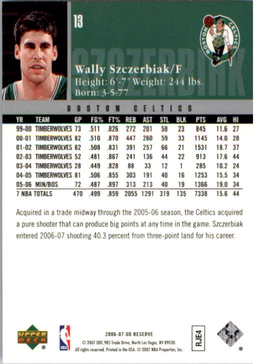 2006/2007 UD Reserve (Upper Deck) Basketball - Picture 123 of 131