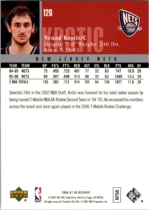 2006/2007 UD Reserve (Upper Deck) Basketball - Picture 61 of 131