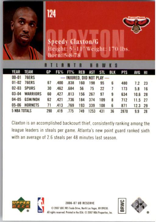 2006/2007 UD Reserve (Upper Deck) Basketball - Picture 59 of 131