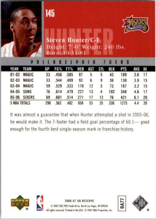 2006/2007 UD Reserve (Upper Deck) Basketball - Picture 49 of 131