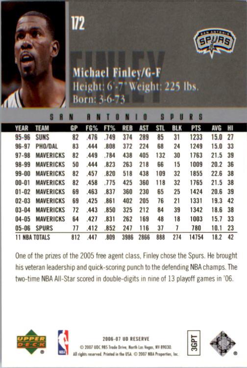 2006/2007 UD Reserve (Upper Deck) Basketball - Picture 31 of 131