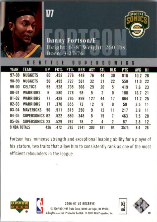 2006/2007 UD Reserve (Upper Deck) Basketball - Picture 25 of 131