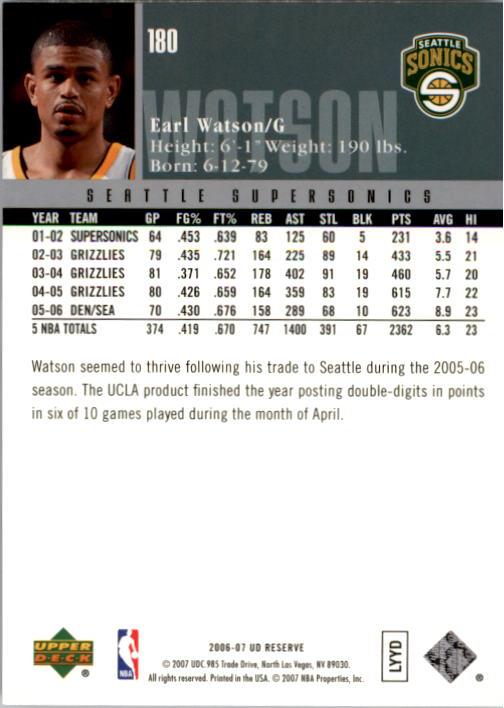 2006/2007 UD Reserve (Upper Deck) Basketball - Picture 23 of 131