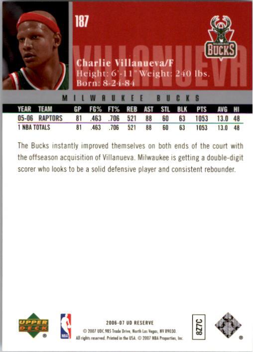 2006/2007 UD Reserve (Upper Deck) Basketball - Picture 19 of 131