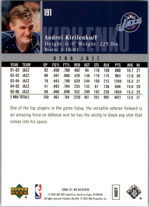 2006/2007 UD Reserve (Upper Deck) Basketball - Picture 15 of 131