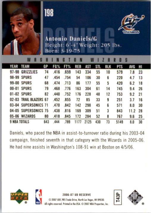 2006/2007 UD Reserve (Upper Deck) Basketball - Picture 9 of 131