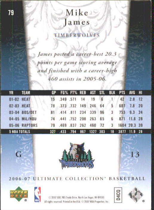 Pallacanestro Ultimate Collection 2006-07 SCEGLI TU - Foto 139 di 261