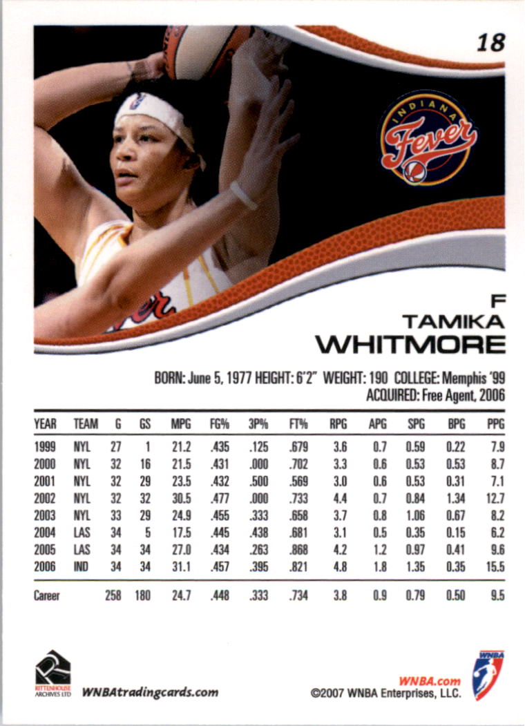 B0492- 2007 WNBA Basketball Card #s 1-90 +Inserts -You Pick- 15+ FREE US SHIP