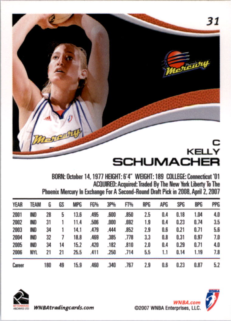 B0492- 2007 WNBA Basketball Card #s 1-90 +Inserts -You Pick- 15+ FREE US SHIP