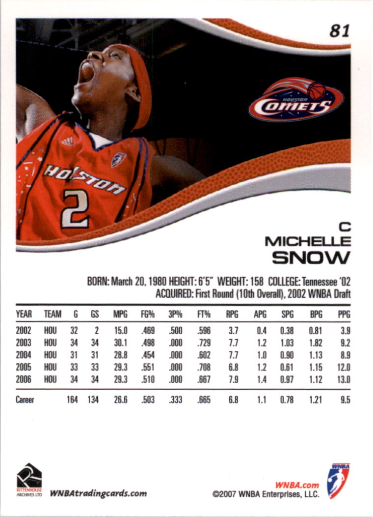 B0492- 2007 WNBA Basketball Card #s 1-90 +Inserts -You Pick- 15+ FREE US SHIP