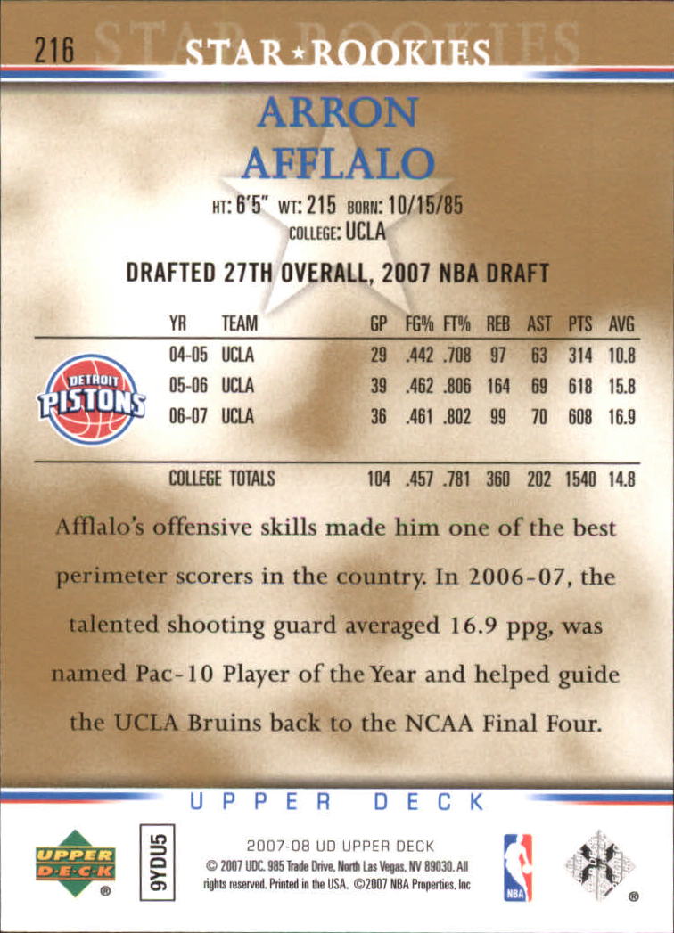 2007/2008 Upper Deck Basketball Part 2 Insert and Parallel Cards - Picture 3 of 38