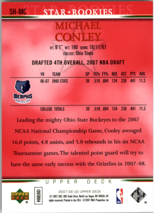 2007/2008 Upper Deck Basketball Part 2 Insert and Parallel Cards - Picture 30 of 38