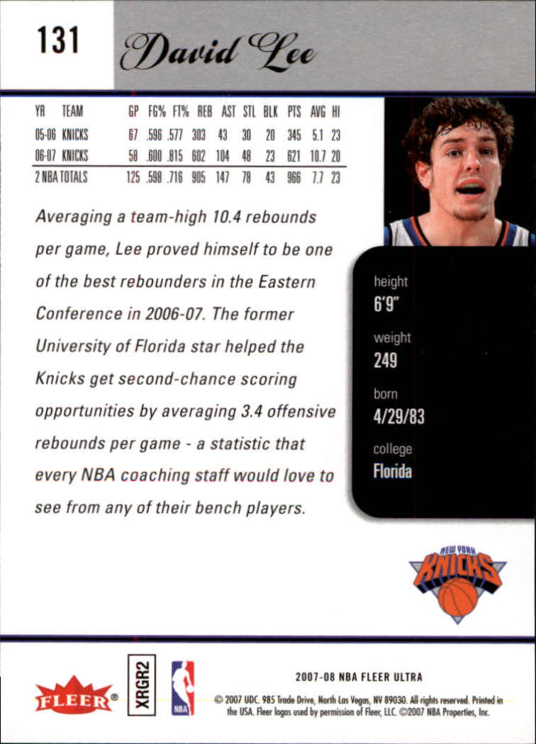 2007/2008 Ultra SE Basketball "Main Set" Base Cards #1 to #251 - Picture 91 of 167