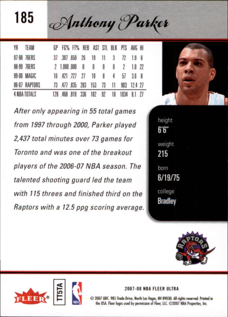 2007/2008 Ultra SE Basketball "Main Set" Base Cards #1 to #251 - Picture 123 of 167