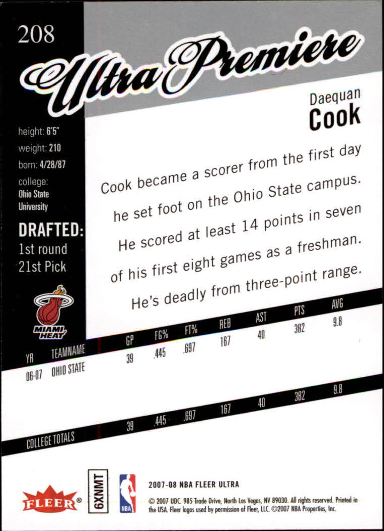 2007/2008 Ultra SE Basketball "Main Set" Base Cards #1 to #251 - Picture 143 of 167