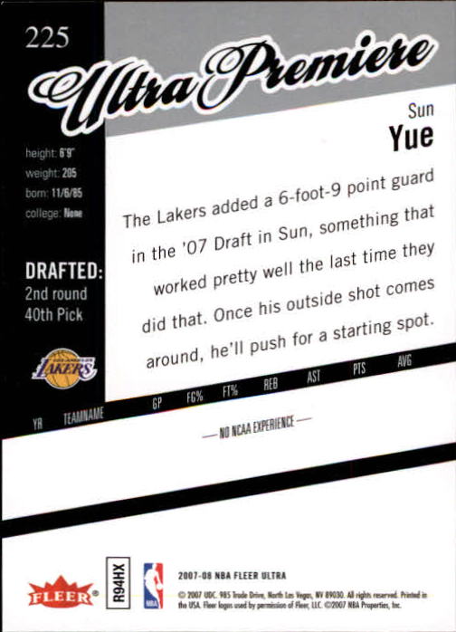 2007/2008 Ultra SE Basketball "Main Set" Base Cards #1 to #251 - Picture 157 of 167