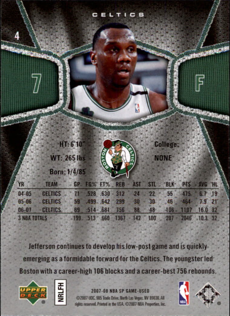 2007/2008 SP Game Used (Upper Deck) Basketball - Picture 141 of 143