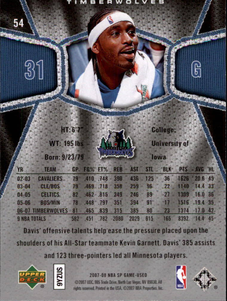 2007/2008 SP Game Used (Upper Deck) Basketball - Picture 115 of 143
