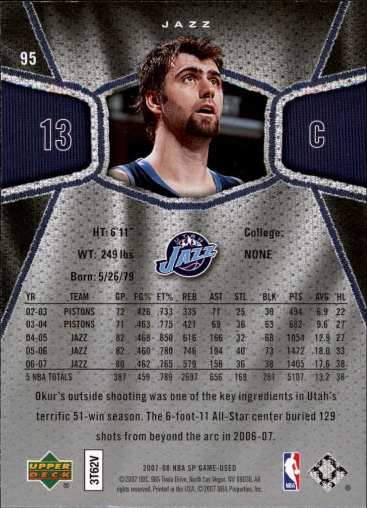 2007/2008 SP Game Used (Upper Deck) Basketball - Picture 89 of 143