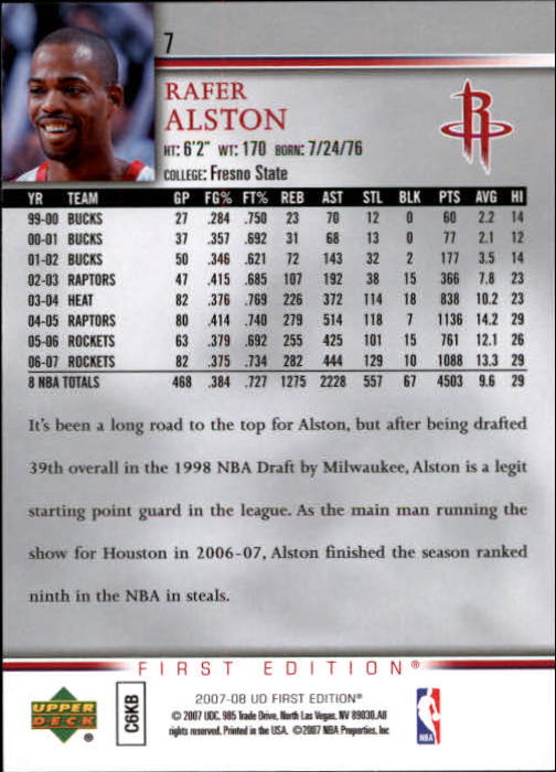 2007-08 Upper Deck First Edition Basketball YOU PICK - Picture 15 of 454