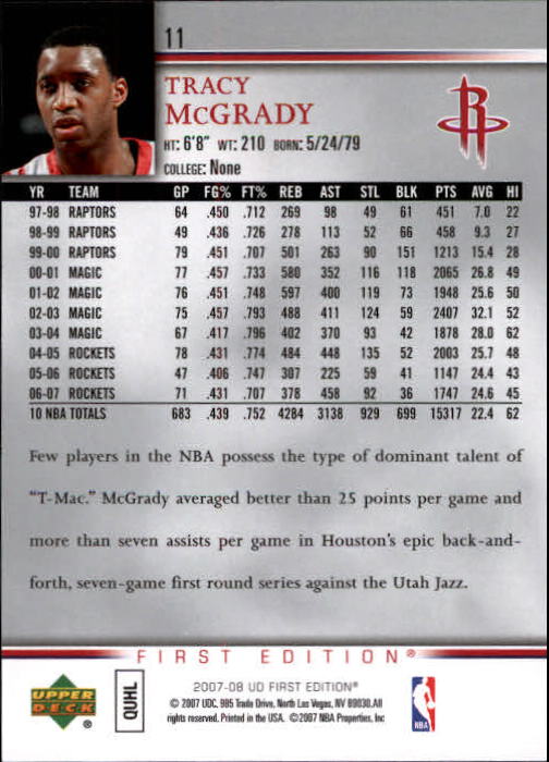 2007-08 Upper Deck First Edition Basketball YOU PICK - Picture 23 of 454