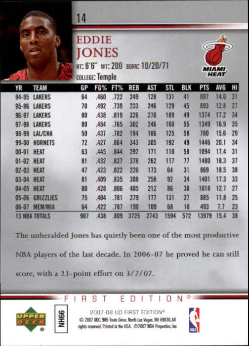 2007-08 Upper Deck First Edition Basketball YOU PICK - Picture 29 of 454