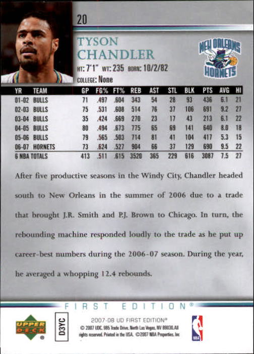 2007-08 Upper Deck First Edition Basketball YOU PICK - Picture 41 of 454