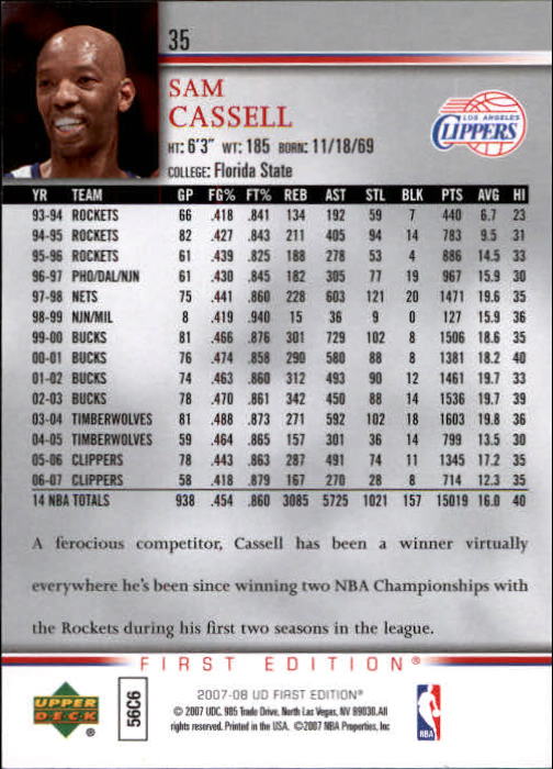 2007-08 Upper Deck First Edition Basketball YOU PICK - Picture 71 of 454