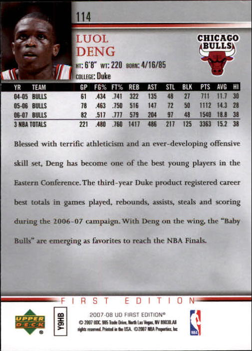 2007-08 Upper Deck First Edition Basketball YOU PICK - Picture 227 of 454