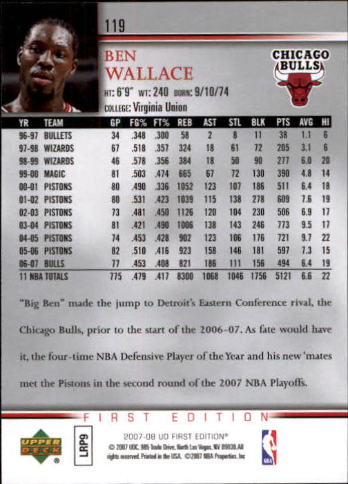 2007-08 Upper Deck First Edition Basketball YOU PICK - Picture 237 of 454