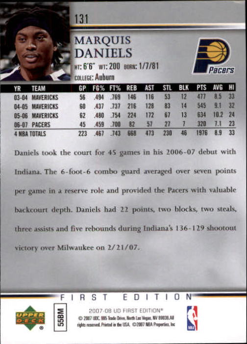 2007-08 Upper Deck First Edition Basketball YOU PICK - Picture 261 of 454